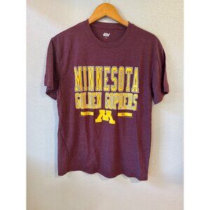 Minnesota Golden Gophers‎ Maroon Graphic T-Shirt Size L Collegiate Football